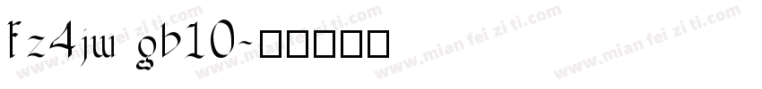 fz4jw gb10字体转换